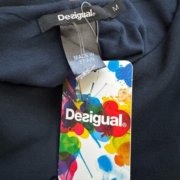 NWT Desigual Crhystel Dress Art to Wear Embroidered Floral Velvet Burnout Design - Picture 10 of 16